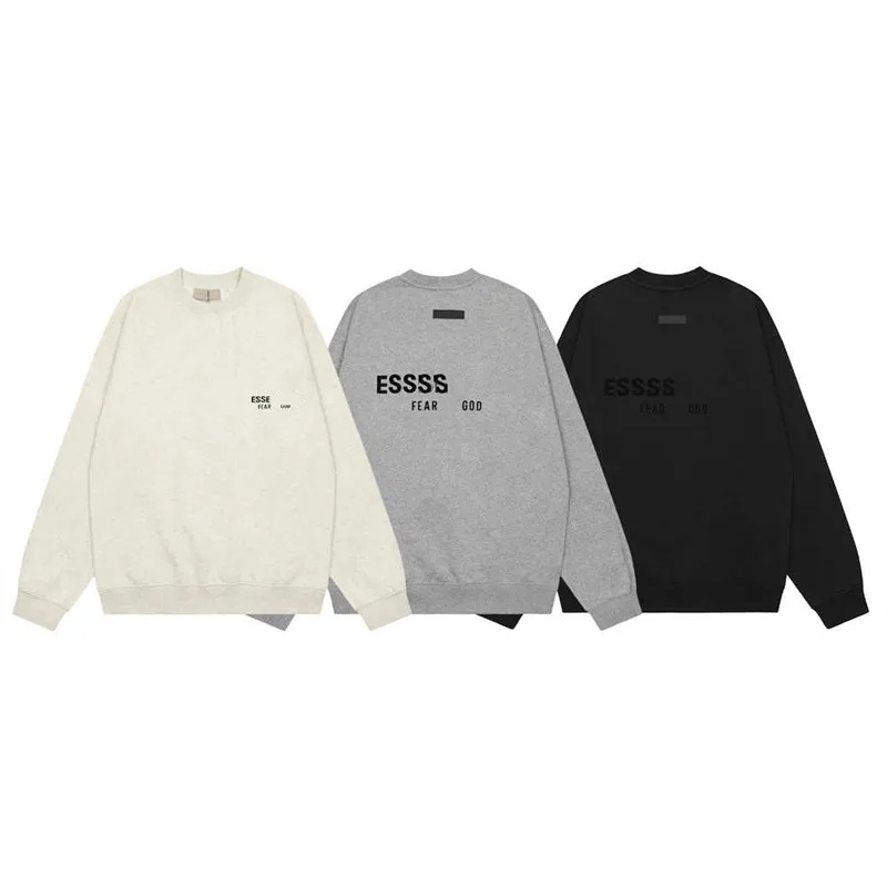 Designers nya kompositlinje Crewneck Hoodie Casual Loose Behind The Letter Män och kvinnliga par Crewneck Hoodie Fashion Märke S-XL