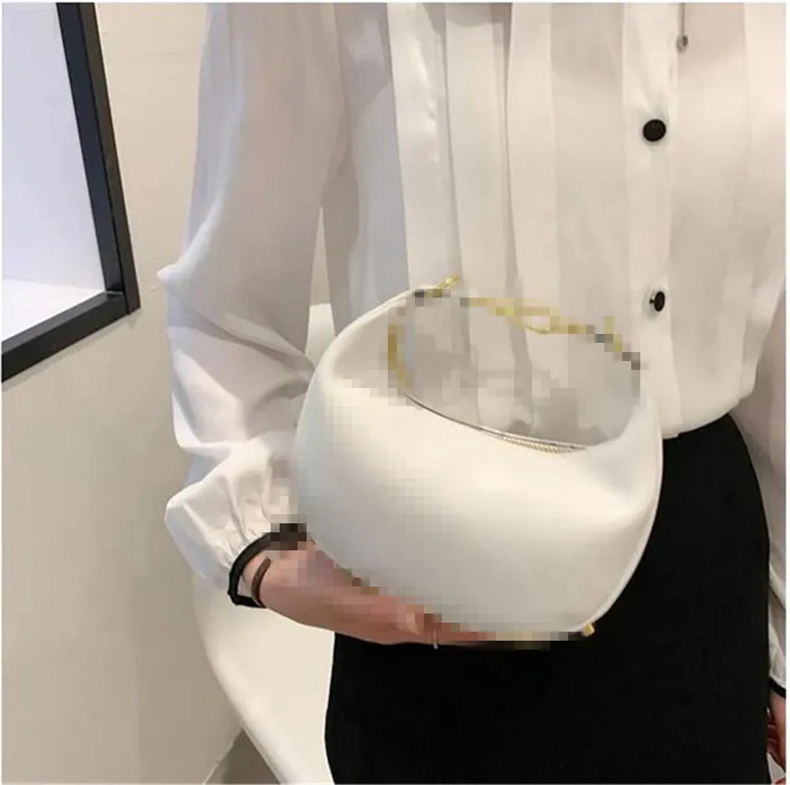 2023 Marke Messenger Bags Sommer neue trendige Allgleiches Frauen Umhängetasche Kette Leder Mode Grils Samll Umhängetasche Handgelenktaschen braun A03