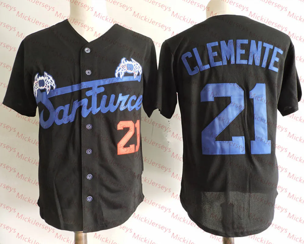Roberto Clemente Cangrejeros De Santurce Stitched Baseball Jersey