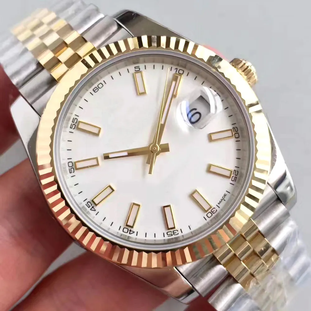 Date Just M126334 AAA 3A Качественные часы 41 мм Мужские часы с сапфировым стеклом с оригинальным логотипом Автоматические механические часы Jason007 02