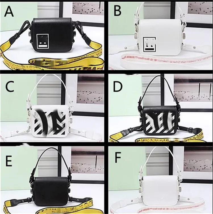 Off white black bag with yellow stripe hotsell