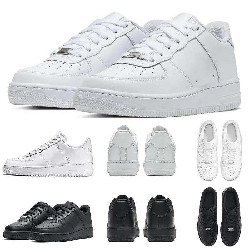 OG män kvinnor casual skor en plattform herr tränare klassiska trippel vit svart AF1 kvinnor sneakers sport utomhus