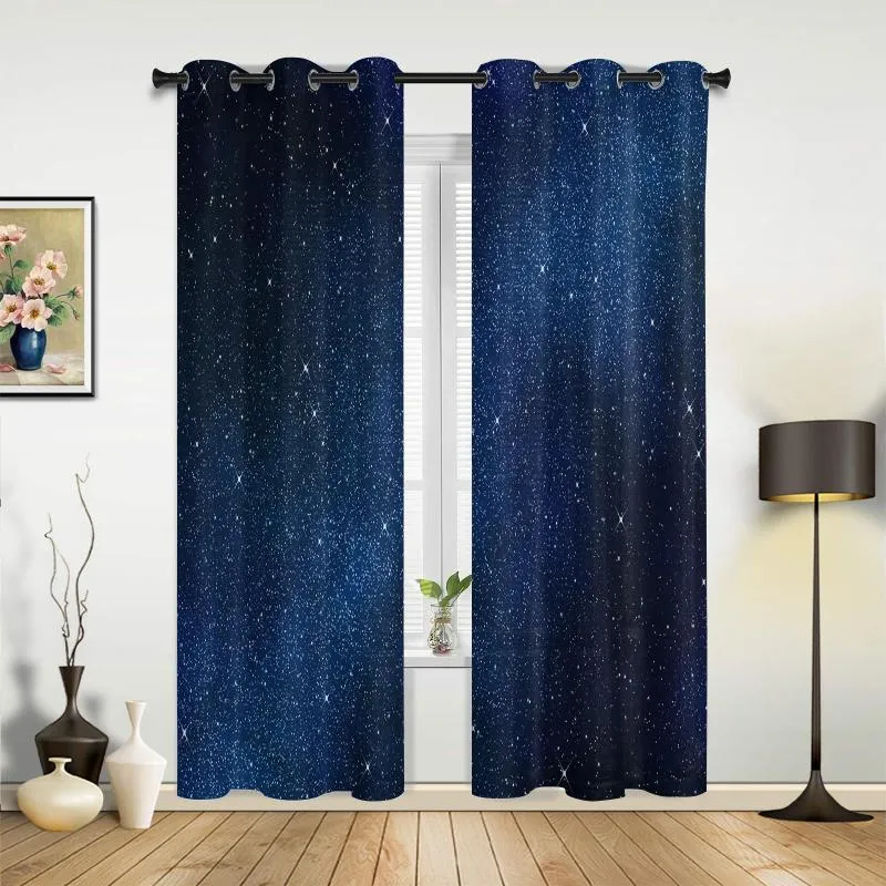 Rideau étoile galaxie ciel étoilé rideaux pour chambre salon rideaux cuisine enfants fenêtre moderne décor à la maison