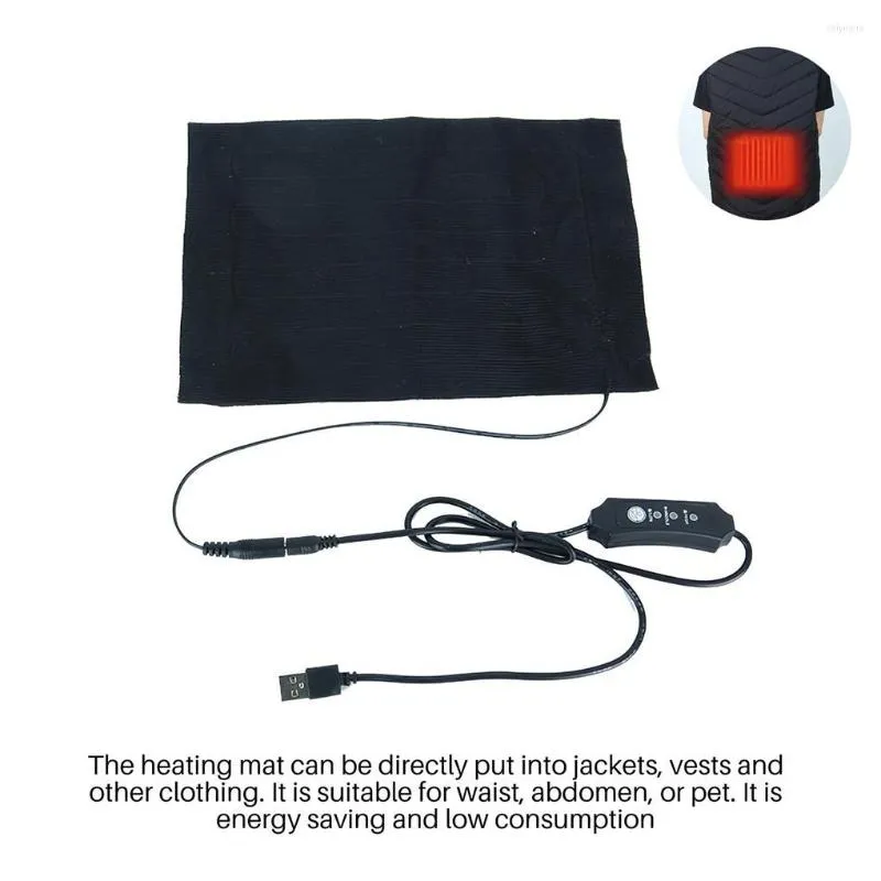 Tapis électrique USB chauffage de chauffage réglable chauffage thermique réglable chaise de bureau de voyage Abdomen Abdomen Mat de réchauffement de l'automne d'hiver