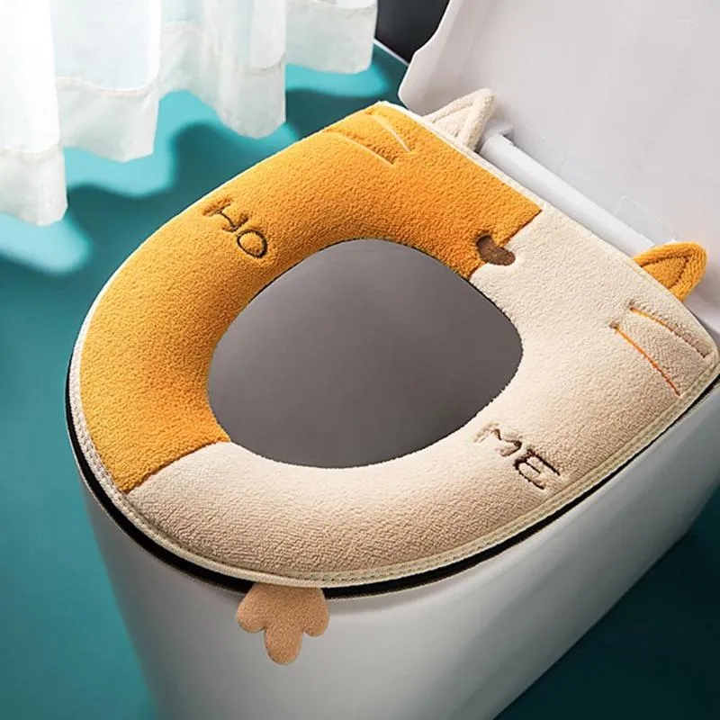Toiletbreker deksels schattige cartoon kittens warme deksel zachte comfortabele stoelen matten voor thuis el