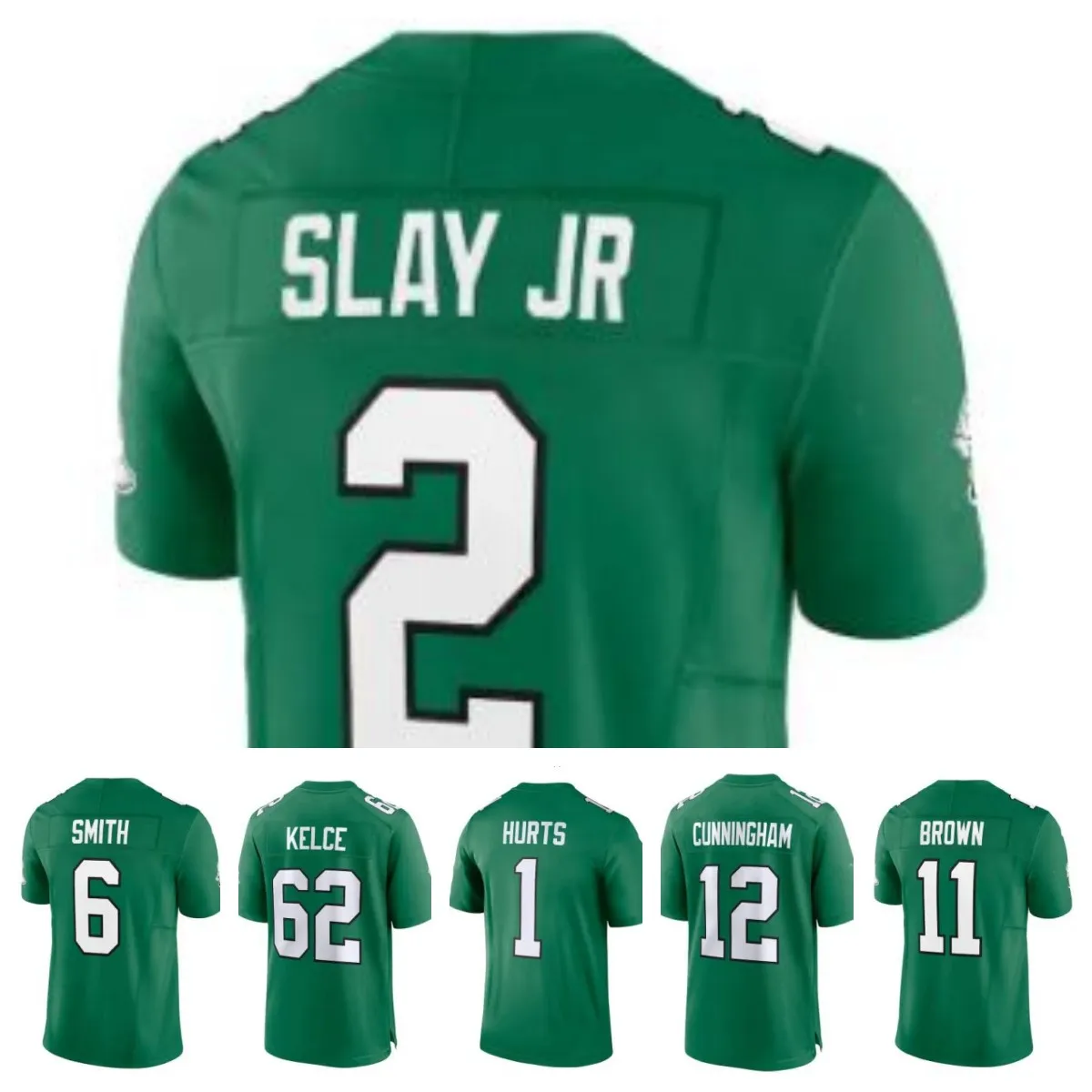 2023 2024 Jersey Jalen Hurts Brown Devonta Smithjason Kelce Slay Jr