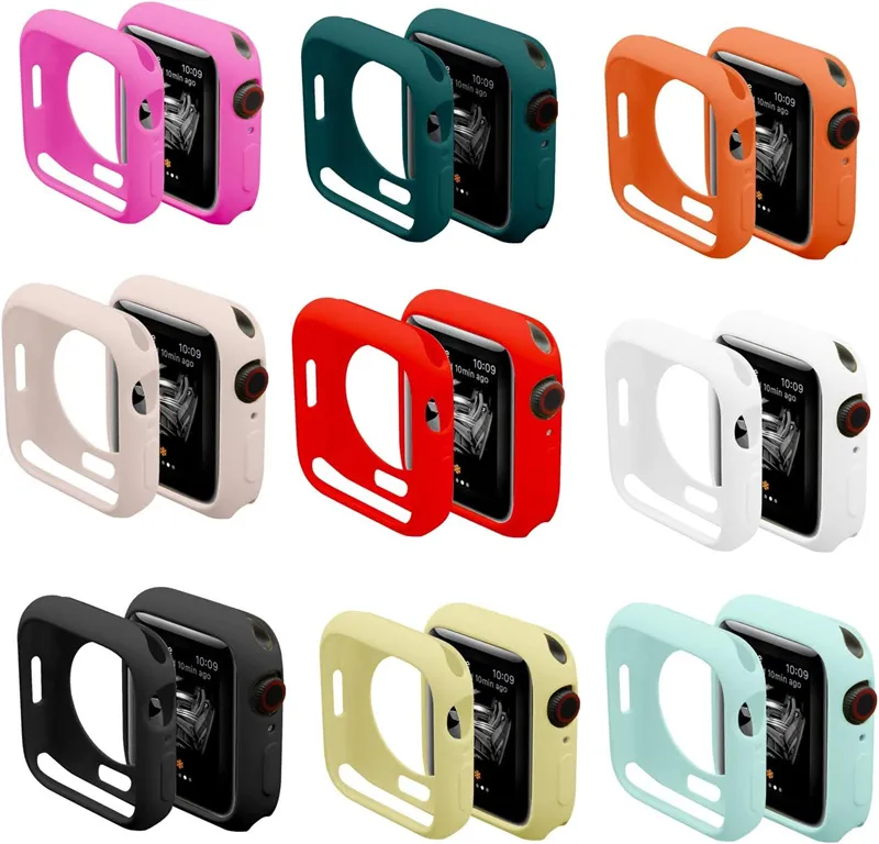 لحالات ساعة Apple 9 8 7 6 5 4 3 2 1 SE Ultra2 49mm 45mm 44mm 42mm 41mm 40mm 38mm color tpu case pumper pumper