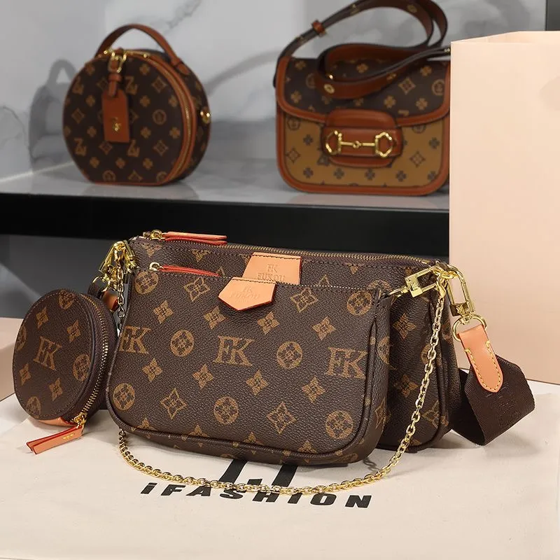 حقائب المصمم M44840 3 صغار مجموعة Qulity مصمم حقيبة نسائية حقائب اليد Crossbody حقيبة اليد حقيبة الكتف 099