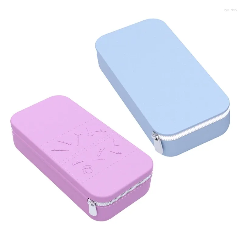 Makeup Brushes E5XZ Brush Holder Silicone Make Up Case For Travel Portable Cosmetic Bag Waterproof