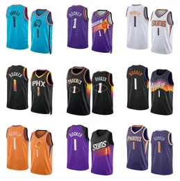 Suns Devin Booker Basketball jerseys S-XXL 2022-23 white blue Men Women kids city jersey