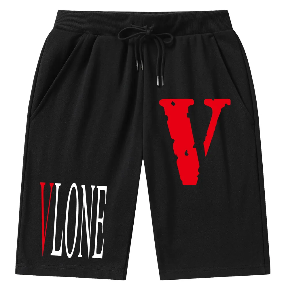 Unisex VLONE-Inspired Baggy Drawstring Shorts - Casual Cotton