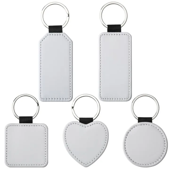 DHL200PCS الأجزاء الأجزاء تسامي الجانبين واحد ومزدوج الفراغات بوس مفاتيح keychain إكسسوارات شرابة