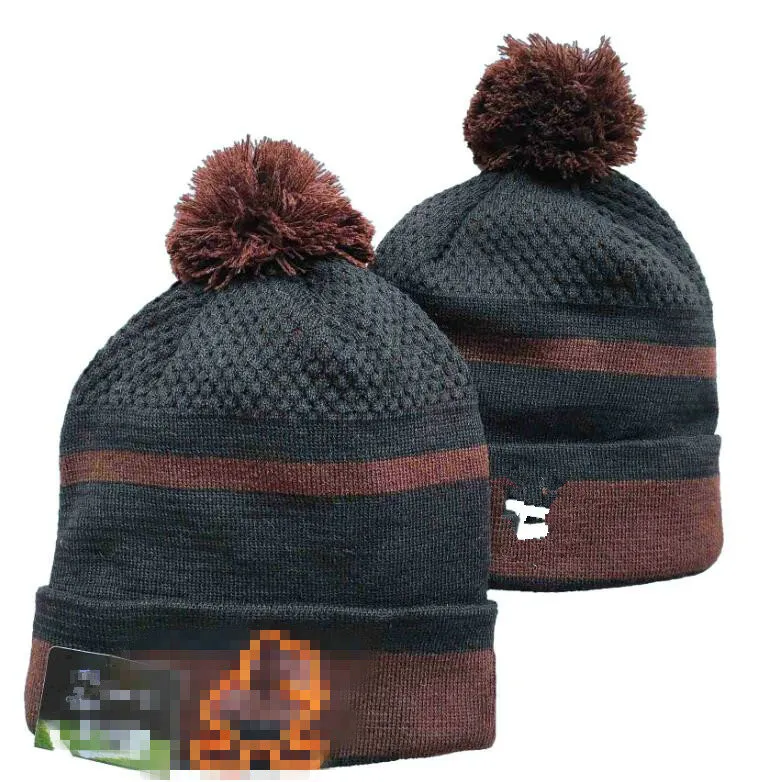 Män stickade manschetterade Pom Cleveland Chi Bobble Hats Sport Knit Hat Randeline Wool Warm Baseball Beanies Cap för kvinnor A12