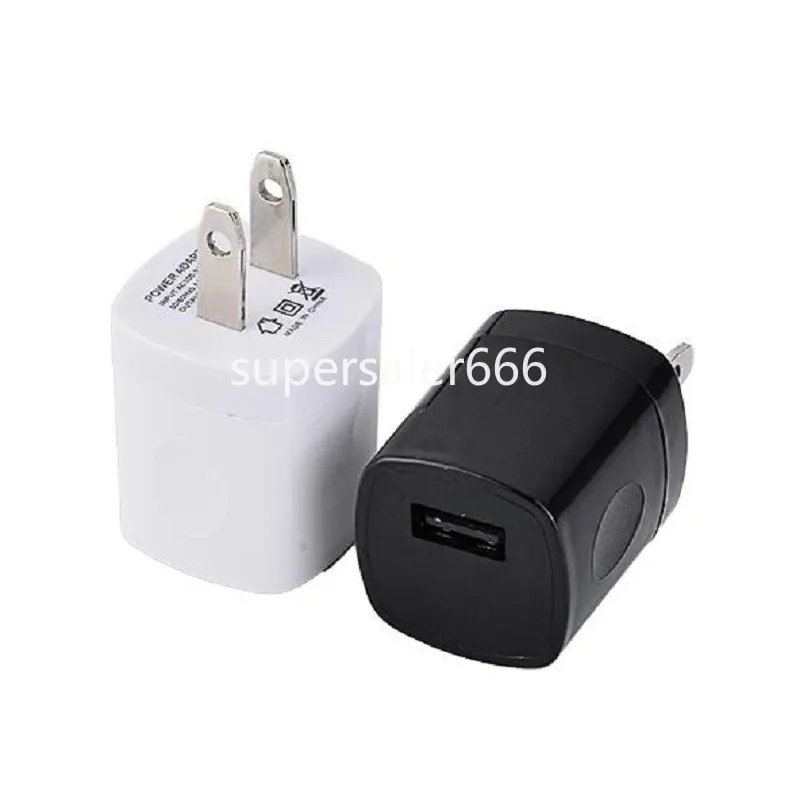 5V 1A blanco negro AC Mini cargador de pared USB cargadores de viaje para el hogar adaptadores para Samsung Iphone 12 13 14 15 huawei xiaomi S1