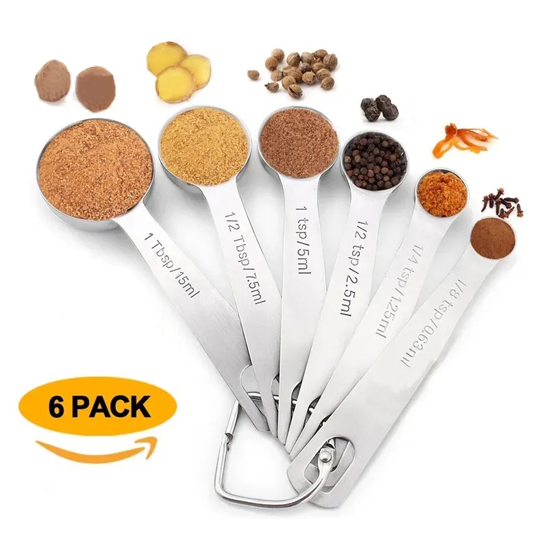 Stainless Steel Measuring Spoon Level Set Hangable, 1.25ml And 15ml