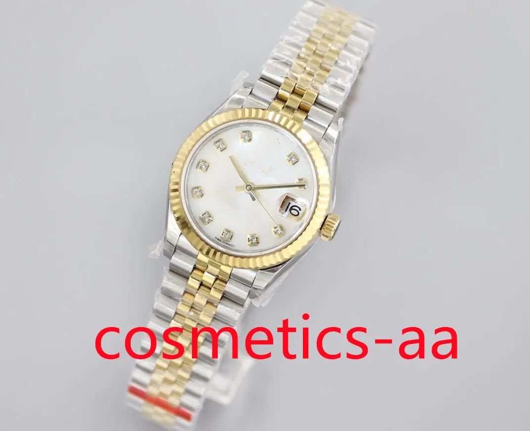 Nuovo orologio da donna di lusso importato movimento automatico guscio in acciaio inossidabile ceramica cinturino tutto in acciaio misura 31 mm zaffiro impermeabile luminoso