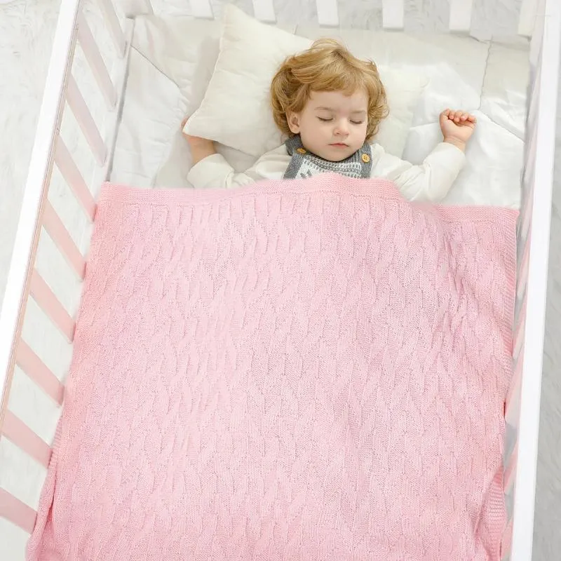 Filtar sommarfilt super mjuk född baby saker spädbarn rosa säng swaddles 0 till 3 månaders barn barnvagn stickad kast rum badhandduk