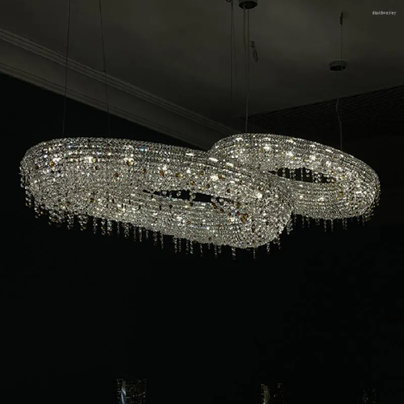 Kronleuchter LED Pendelleuchte Kreative Moderne Luxus Kristall Persönlichkeit Designer Villa Lobby Dekoratives Licht