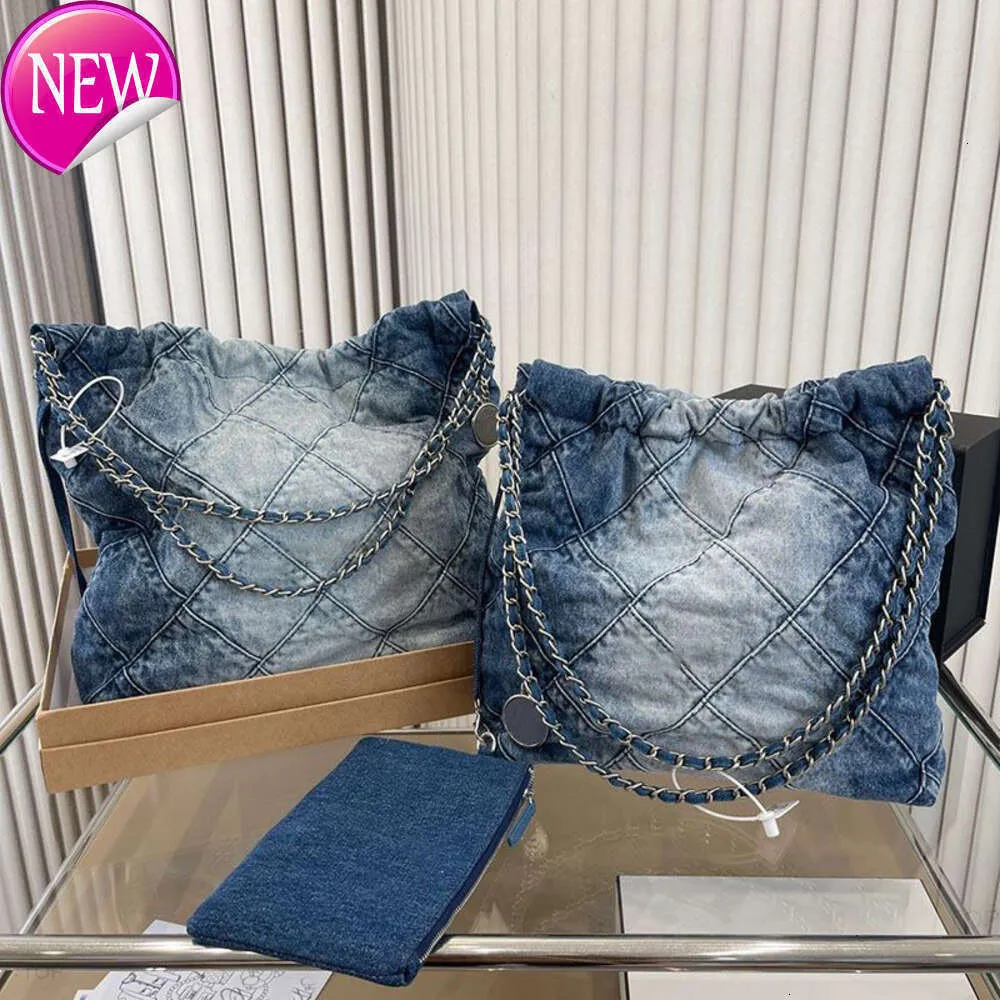 Sac en jean 22 Designer Grand épaule Shopping fourre-tout voyage femme fronde corps le plus cher sac à main avec chaîne en argent Gabrielle