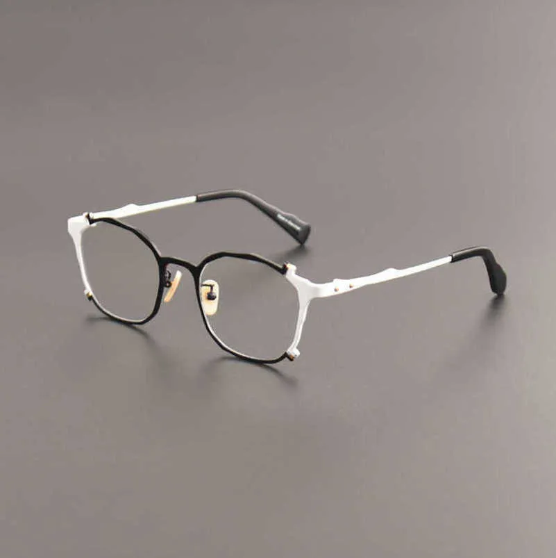 20% de réduction pour les créateurs de luxe Lunettes japonaises faites à la main Maruyama même MM-0047 couleur assortie monture de lunettes personnalisée tendance de la mode