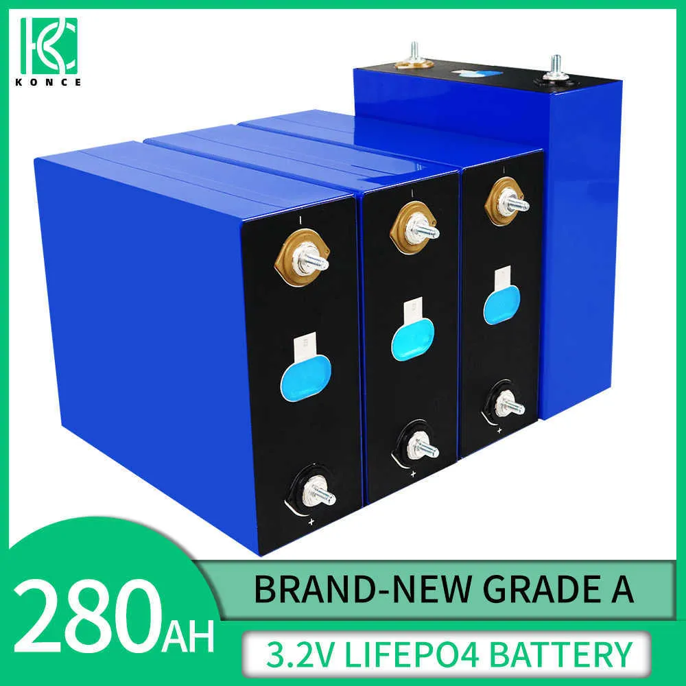 3.2V 230AH Lifepo4 Battery High Capacity Grade A Lithium Iron Phosphate DIY Cell 12V 24V 36V For Off Grid RV Golf Cart Battery