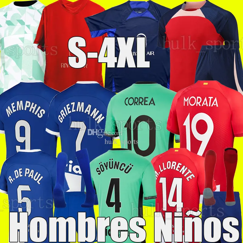 4XL 23 24 GRIEZMANN 120esimo Maglie Da Calcio MORATA CORREA
