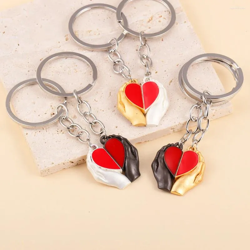 Keychains Cute Love Heart Magnetic Keychain For Couple Friend Women Men Girl Boy Creativity Key Ring DIY Jewelry Souvenirs Gift From 10 81 DHgate