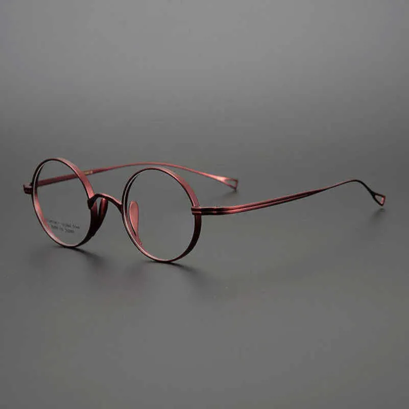 Лучшие дизайнеры японская коллекция Джона Леннона в той же круглой рамке республики китайского стиля чистые титановые очки Ультрал.