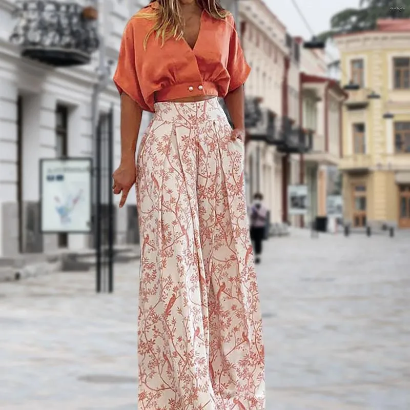 Summer Chic: Womens Wide Leg Batwing Pants And High Waisted Shirt And Pant  Set Perfect For Casual Parties And Club Outfits From Drucillajohn, $14.63