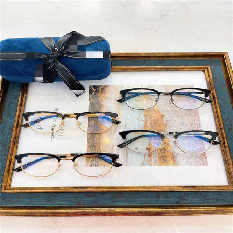 fashion family metal spectacle frame gg0590 Jiangnan same Korean literary artistic men women can be equipped with short-sighted