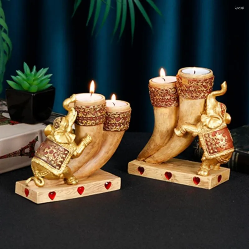 Candle Holders Creative Southeast Asia And Thailand India Elephant Swing Home Desktop Crafts Decoration