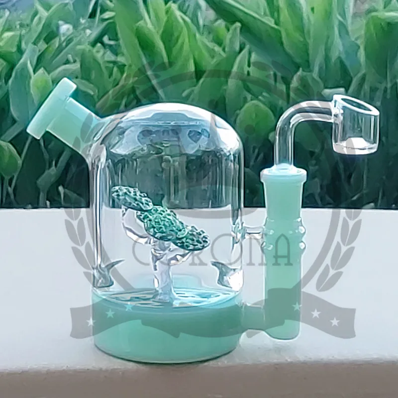 Tubo dell'acqua per bong in vetro riciclatore con narghilè di fabbrica con chiodi al quarzo per piattaforma petrolifera in vetro con giunto maschio da 14 mm