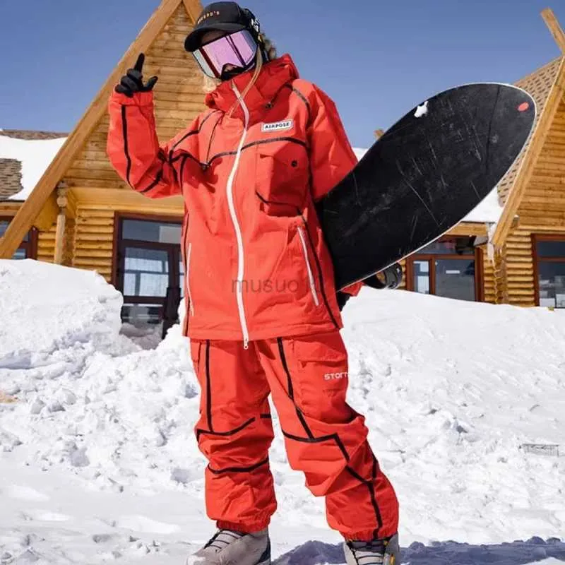 Otros Artículos Deportivos 2024 Nuevo Traje De Snowboard Mujer Hombre  Conjunto De Esquí Impermeable A Prueba De Viento Traje De Aislamiento De Nieve  Mujeres Trajes De Nieve Traje De Esquí Al Aire