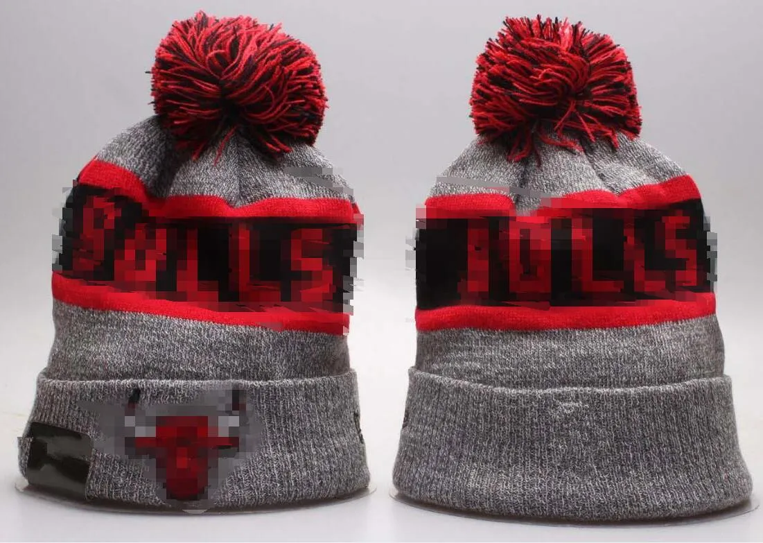 Berretti di lusso BULLS Beanie CHI Chicago designer Winter Bean uomo donna Fashion design cappelli lavorati a maglia autunno berretto di lana lettera jacquard unisex caldo teschio Sport cappello lavorato a maglia A4