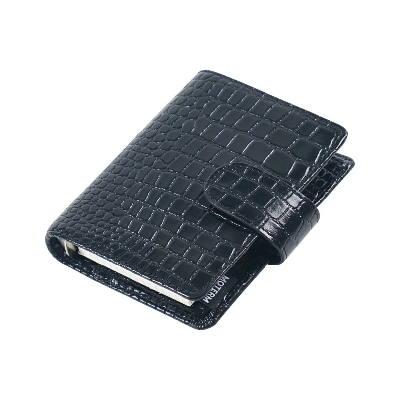 Wholesale Moterm Shiny Croc Grain Cowhide A8 Ring Planner Notebook With  15MM Organizer For Travel Diary Mini Size 5 Hole Decorative Planters From  Leginyi, $40.94