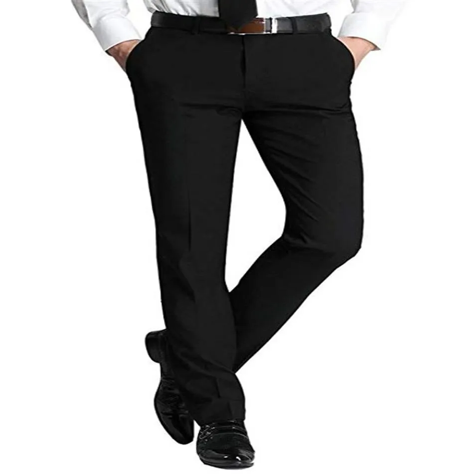 Herren Slim Handsome Black Separate Herren Match Fit Handsome Anzughose Formelle Business Slim-Fit Flat-Front-Hose Tolles f210B