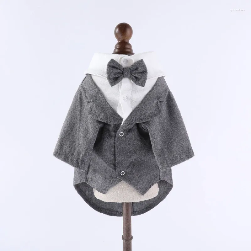 Vêtements pour chiens Garçon Vêtements Costume de mariage Mâle Vêtements pour animaux de compagnie Tuxedo Poméranie Caniche Bichon Schnauzer Manteau Veste Mariage Tenue