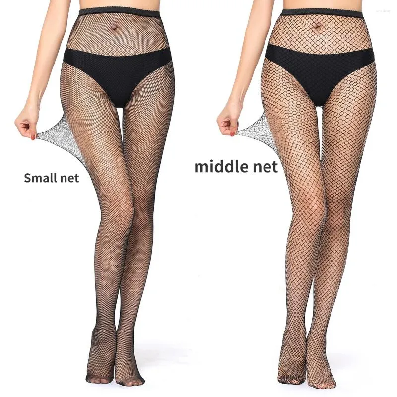 Women Socks Fashion Sexy Mesh Tights Crotchless Pantyhose Out Black Silk Fishnet Stockings High Waist Panty Lingerie