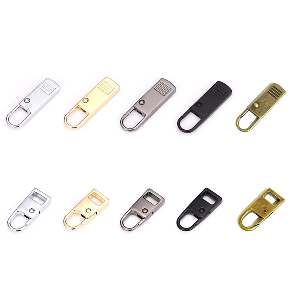 Home Zipper Pull Tab Replacement Metal Zipper Handle Mend Fixer for Suitcases Luggage Jacket Backpacks Coat Boots XBJK2304