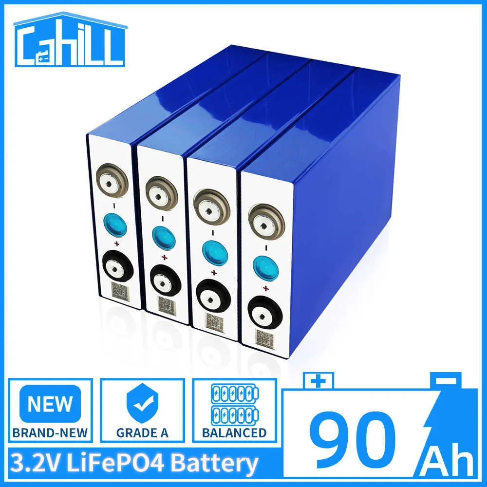 3,2 V 90AH LifePo4 akumulatorowe doładowalne ogniwa baterii słonecznej dla 12 V 24 V 48V RV EV BOTS System magazynowania Słoneczne System golfowy Jacht