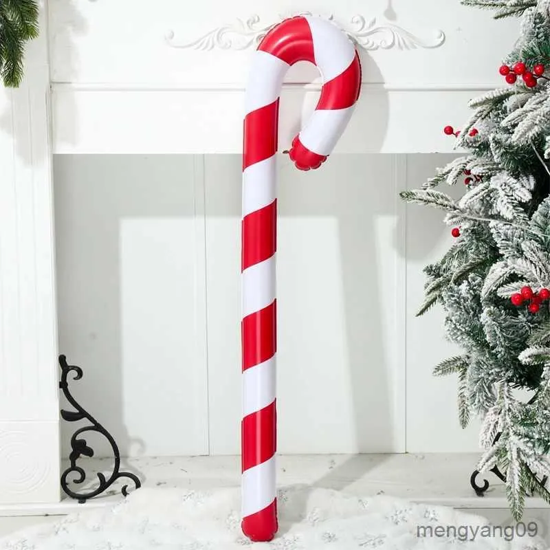 Décorations de Noël Noël gonflable Santa Canes Noël Ornement Joyeux Noël Décor pour la maison 2023 Noël Nouvel An Cadeaux R231106