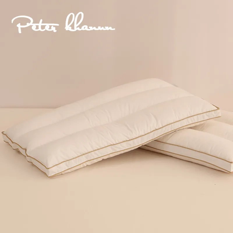 Almohada Peter Khanun Almohada ortopédica ergonómica para protección del cuello y la columna vertebral Almohada fina para espalda y costados de ganso 1 pieza 230406