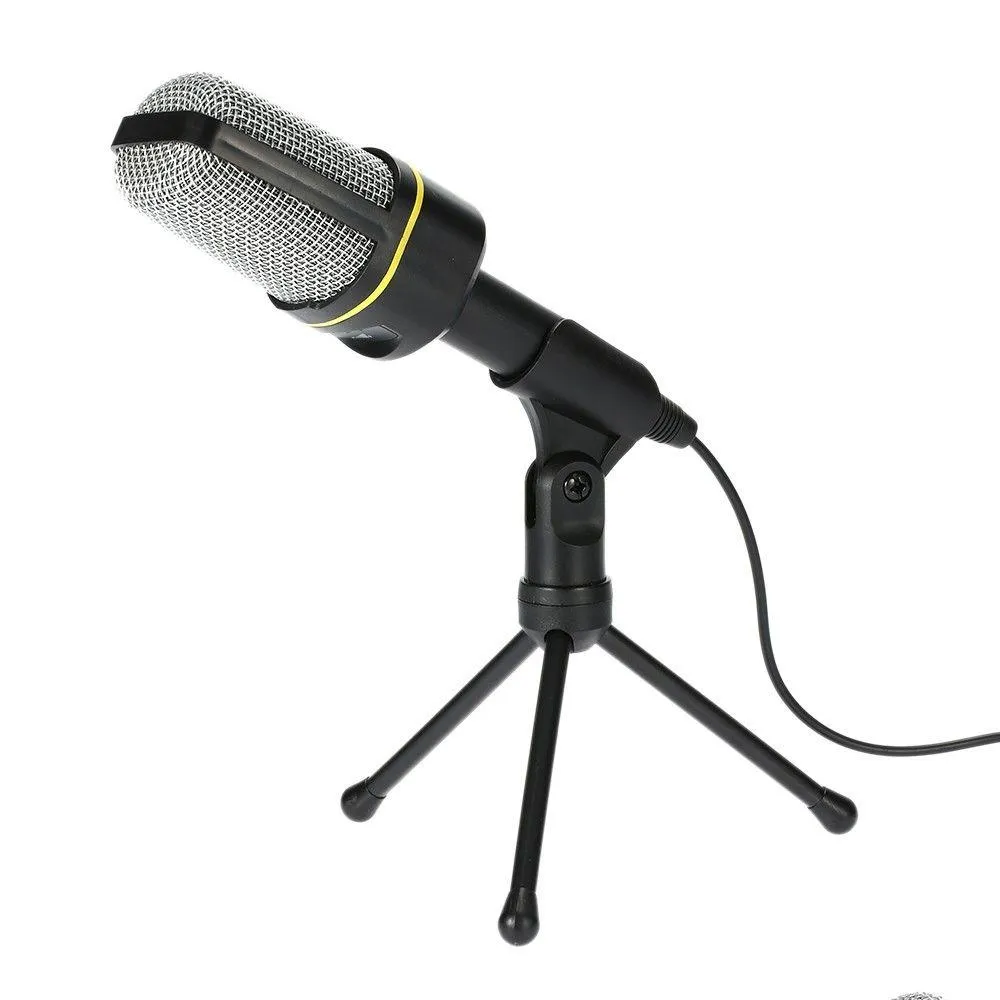 Microfoni USB professionale microfono a condensatore Studio registrazione audio treppiede per Ktv Karaoke Laptop Pc Computer desktop Drop Deli Dhlsz