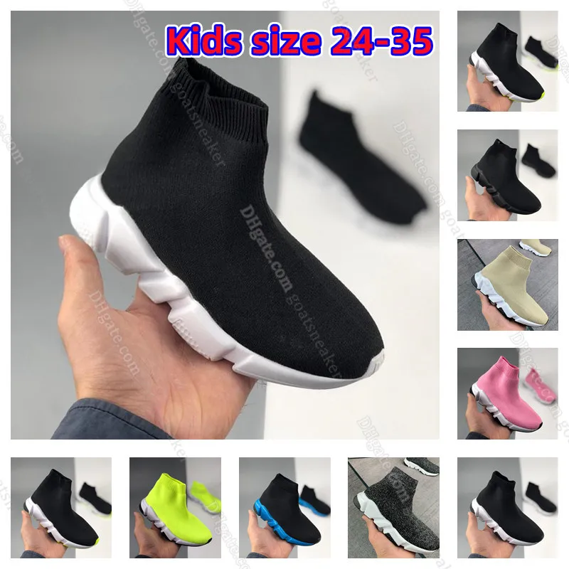 Speed Kinder Sockenschuhe Jungen Mädchen Designer Stiefel hoch schwarz weiß Sneakers Running Athletic rot Kinderschuh Sport Runner Trainer Jugend Kleinkind Outdoor Blau Glitzer