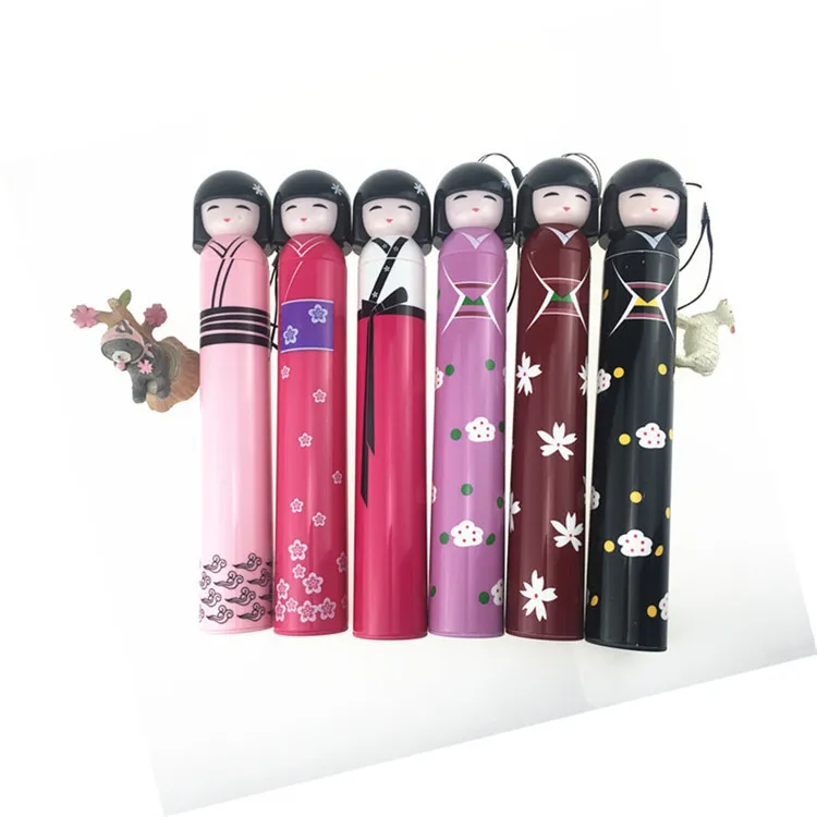 Manual Bottle Umbrellas Lovely Folding Pencil Umbrella Japanese Girl Moppet Umbrella Customize Logo H23-69