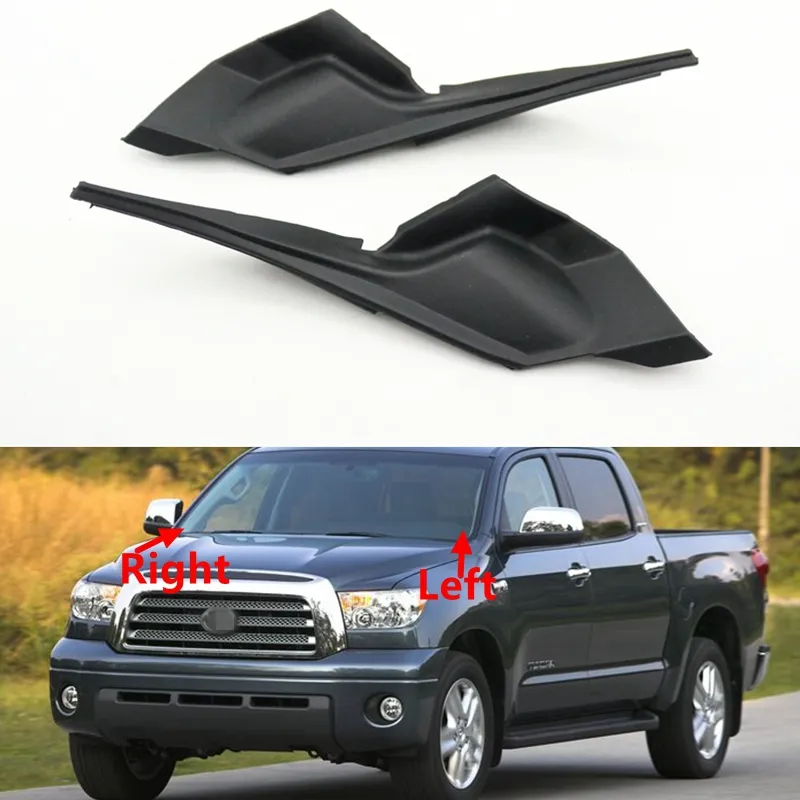 Bilens främre vindrutan Fender Cowl Wiper Seal Cover för Toyota Tundra US 2007-2013 Delnummer 53867-0C030 53866-0C030