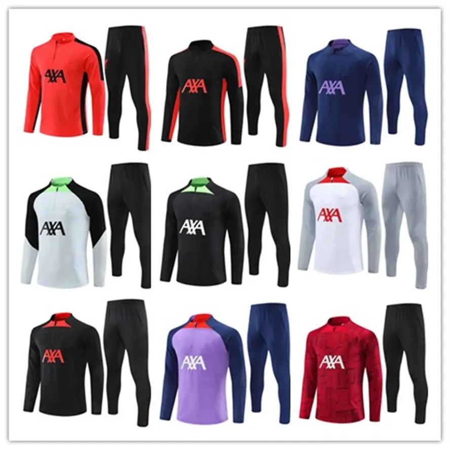 Top Soccer Chándal Jerseys Kit 22 2023 Jersey de fútbol Hombres Niños Chándal de fútbol Traje de entrenamiento Trajes de entrenamiento Chaqueta de survetement Pie Chandal Kits de jogging Set