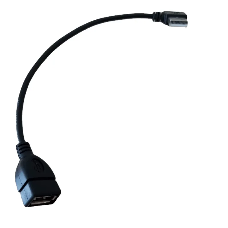 10pcs / lot Direction d'angle droit 90 degrés USB 2.0 Un mâle à femelle M / F Extension Données Sync Corde de câble de charge d'alimentation 20cm