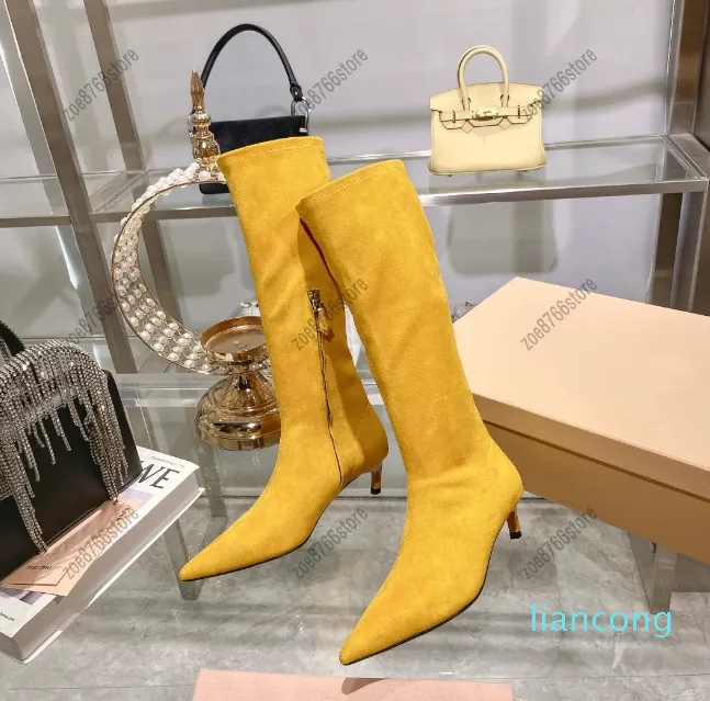 Bottes de haute qualité pour femmes, automne-hiver, voyage, vacances, piste de styliste, 2023