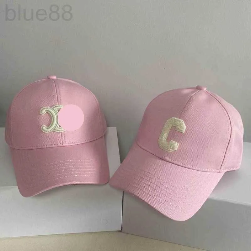 Visors designer AW22 rosa handduk broderad brev baseball hatt triumf mäns och kvinnors avslappnade anka tunga 2x6t